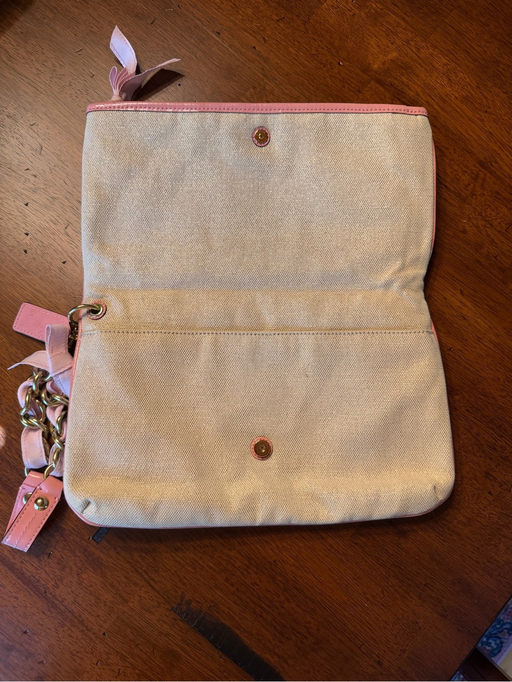 Coach RARE Y2K 2009 Limited Edition Tattoo Floral Canvas Fold-over LG Clutch - Picture 5 of 14
